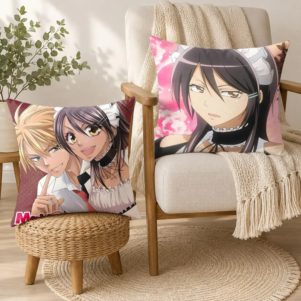 M-Maid Sama Japan Anime Cushion Cover Square Decorative Throw Pillow 40x40cm For Sofa Bedroom Living Room Home Decor