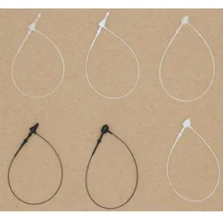 80MM1000pcs Glue Needle Buckle Garment Label Seal Strings White Clear Plastic Snap Lock Pins Security Loop Tag Fasteners