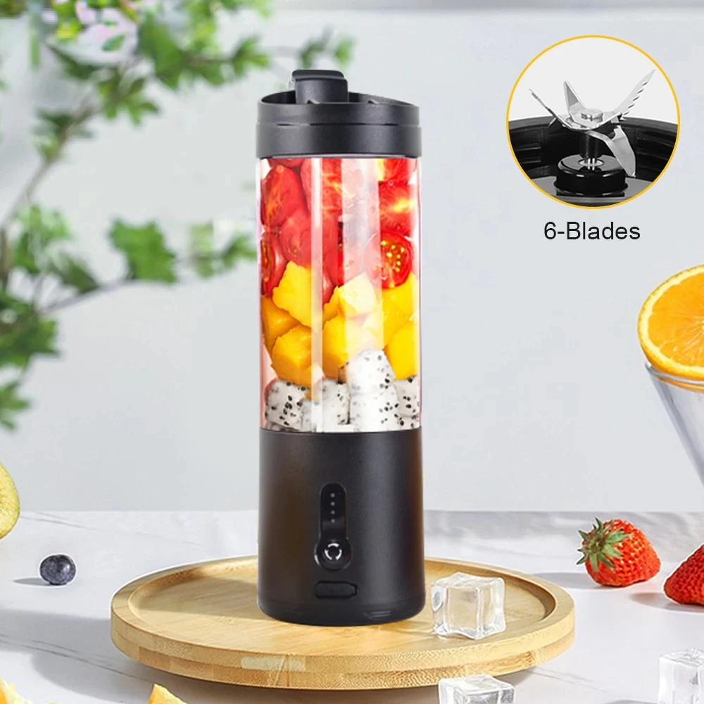 

Мини-портативный блендер, электрическая соковыжималка для фруктов, смузи, блендер для свежего сока, многофункциональная перезаряжаемая портативная соковыжималка, миксер