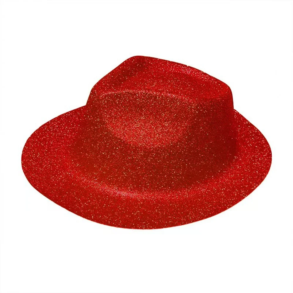 Western Hat Glitter Party Hat Performance Prop Dress Up Cowboy Hat For Women's Party Costume