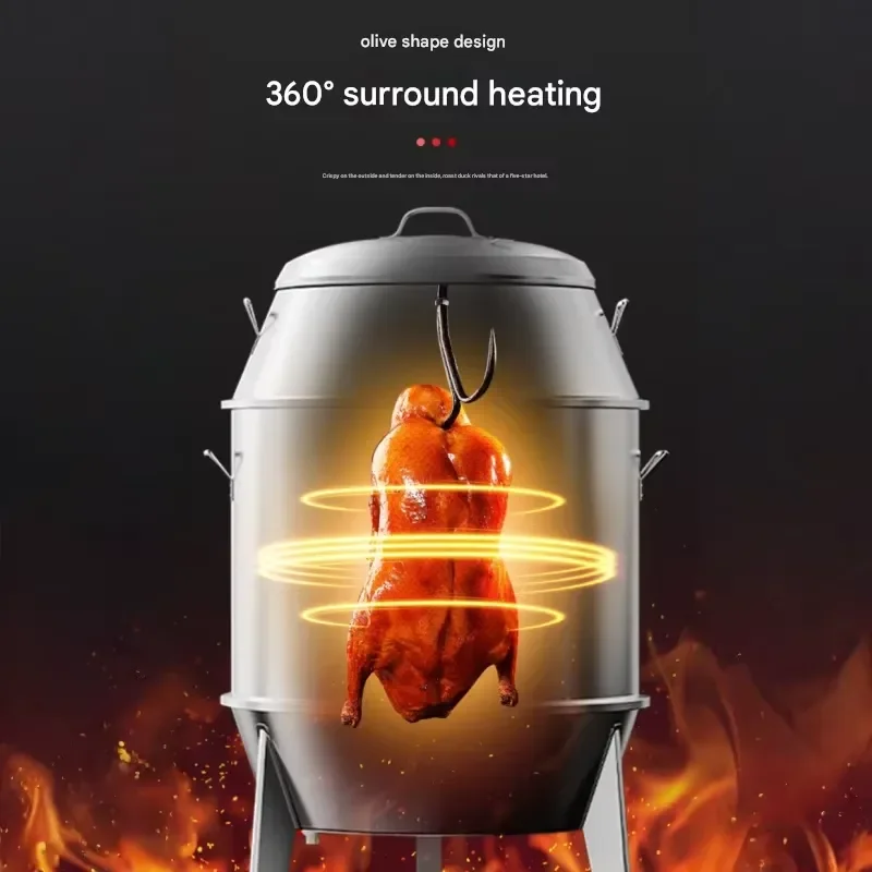 Automatic Rotisserie Duck Machine With Temperature and Timer Controls