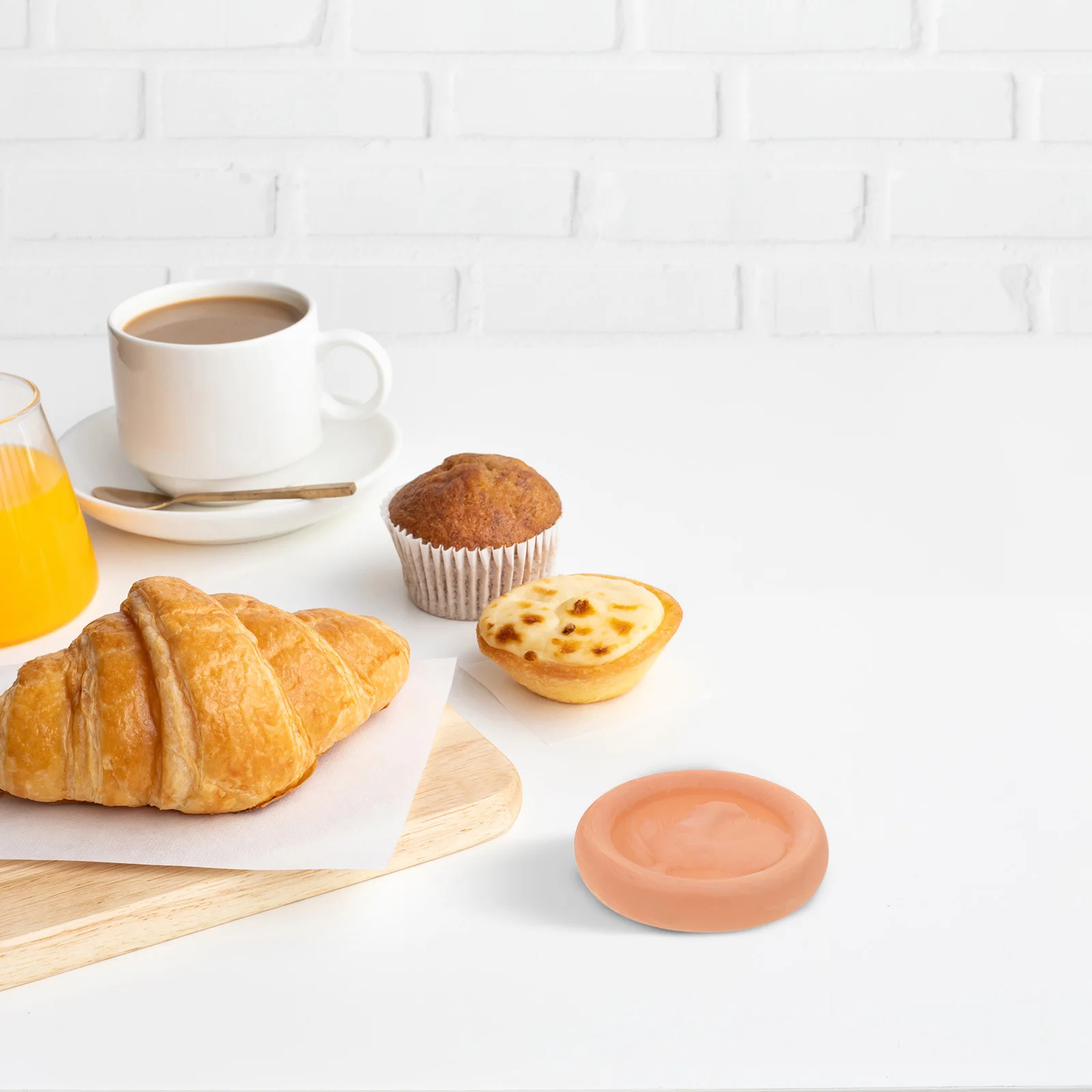 

4Pcs Terracotta Bread Basket Warmer Round Shape Bread Humidity Keeper Pastry Tortilla Warmer Stoneware Food Storage Supply