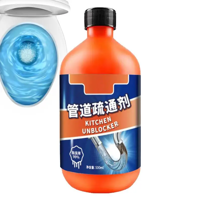 500ml Kitchen Drain Unblocker Sink Drain Cleaner Kitchen Toilet Pipeline Dredge Agent Safe For All Septic Systems And Pipes