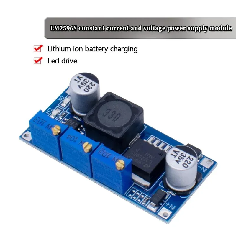 LM2596 LED Driver DC-DC Step-down Adjustable CC/CV Power Supply Module Battery Charger Adjustable LM2596S Constant Current