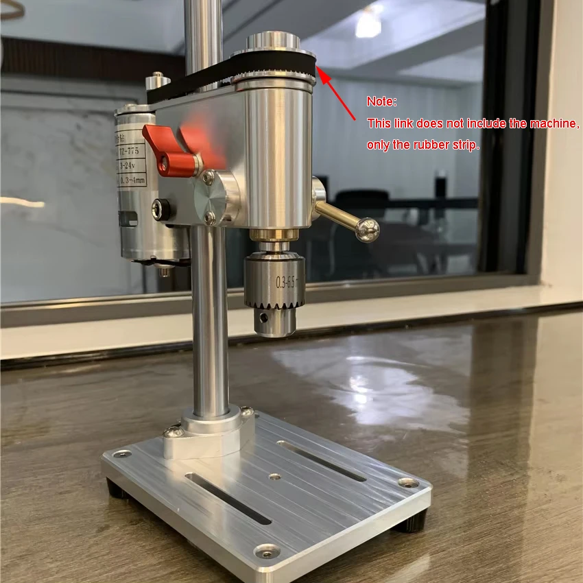 Tira de goma para Micro taladro de banco, Mini perforadora de 0,3-4mm/0,3-6,5mm, herramienta de reparación de relojes, tira de goma, pieza de repuesto para taladro de banco