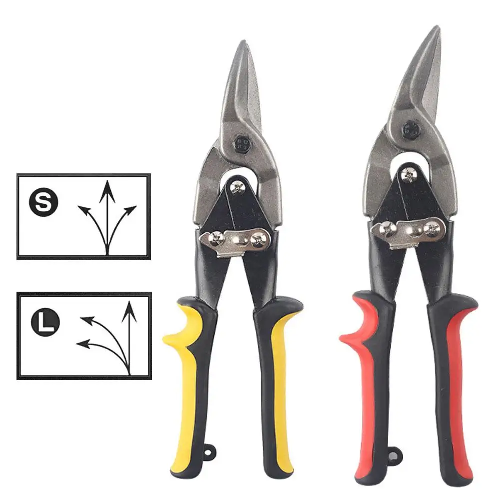 NEUE Multifunktionale Eisen Blatt Schere Luftfahrt Zinn Snips Heavy Duty Chrom Vanadium Stahl Metall Cutter Schere Für Schneiden Blatt – Detail 2