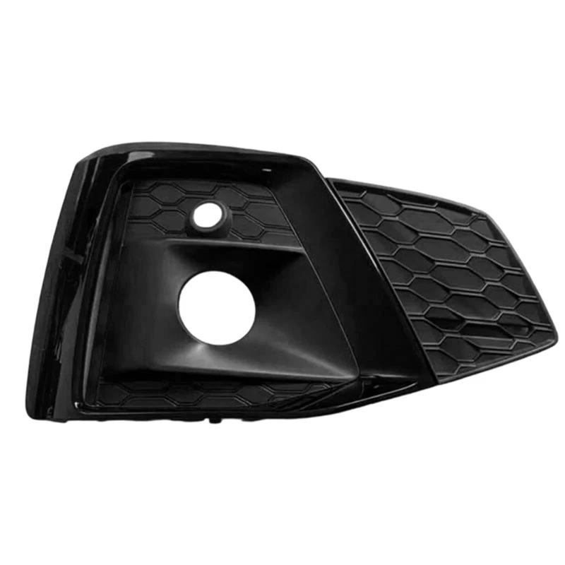 Car Front Bumper Fog Light Bezel For Audi A5 S5 B9 20-24 S-Line Sport Lower Grille Fog Lamp Vent Cover-A99D