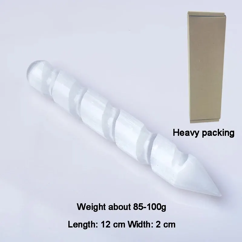 Luminous WBM Selenium Crystal Stick, High Energy Crystal for Healing and Meditation 6 Inches About 15.2cm