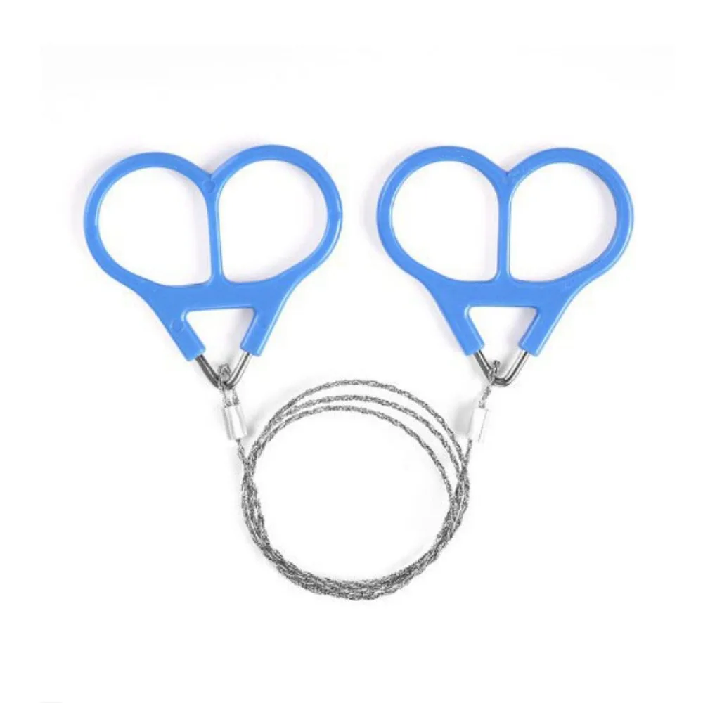 

4-strand Stainless Steel Wire Saw Manual with Handle Outdoor Camping Survival Tool Lightweight Durable Hand Steel Wire Saw