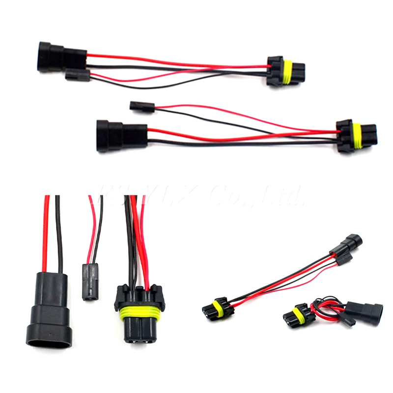 

FSYLX 2 шт. 9005 hb3 9006 hb4 дальнего света HID Bi-xenon адаптер для H1 D2S HID Bi-xenon фары модернизации жгут разъем кабель