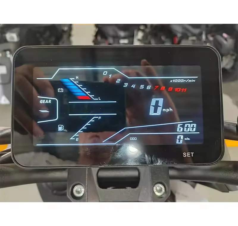 High Quality New Digital Display Motorcycle Speedometer Tachometer Kmh Gauge Motor Odometer for EFI tank Motorcycle