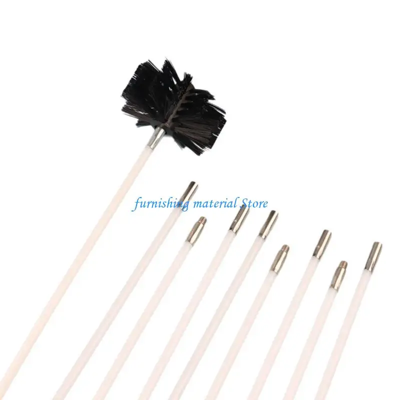 Y5GD Complete Chimney and Dryer Vent Cleaning Solution with Brushes and Flexible Rod