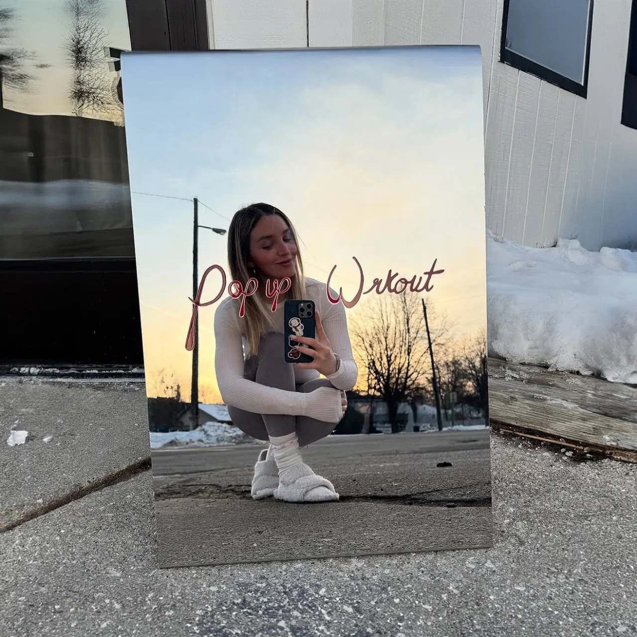 Custom A-Frame Sidewalk Sign–Mirrored Stainless Steel Sandwich Board, Double-Sided Outdoor Display, Ideal for Business Signage