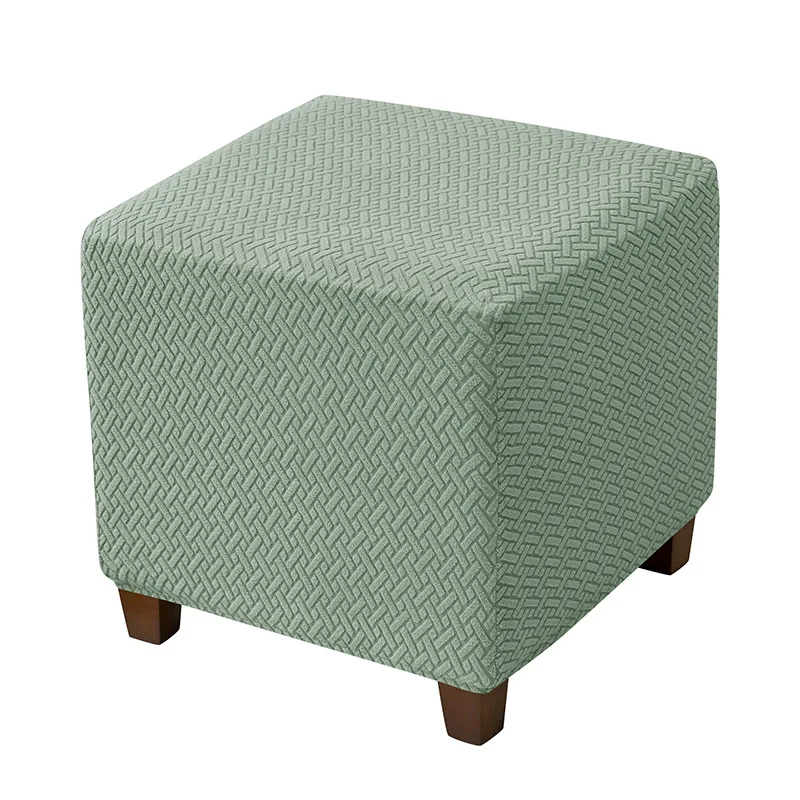 Stretch Ottoman Slipcover Stool Cover T-shape Jacquard