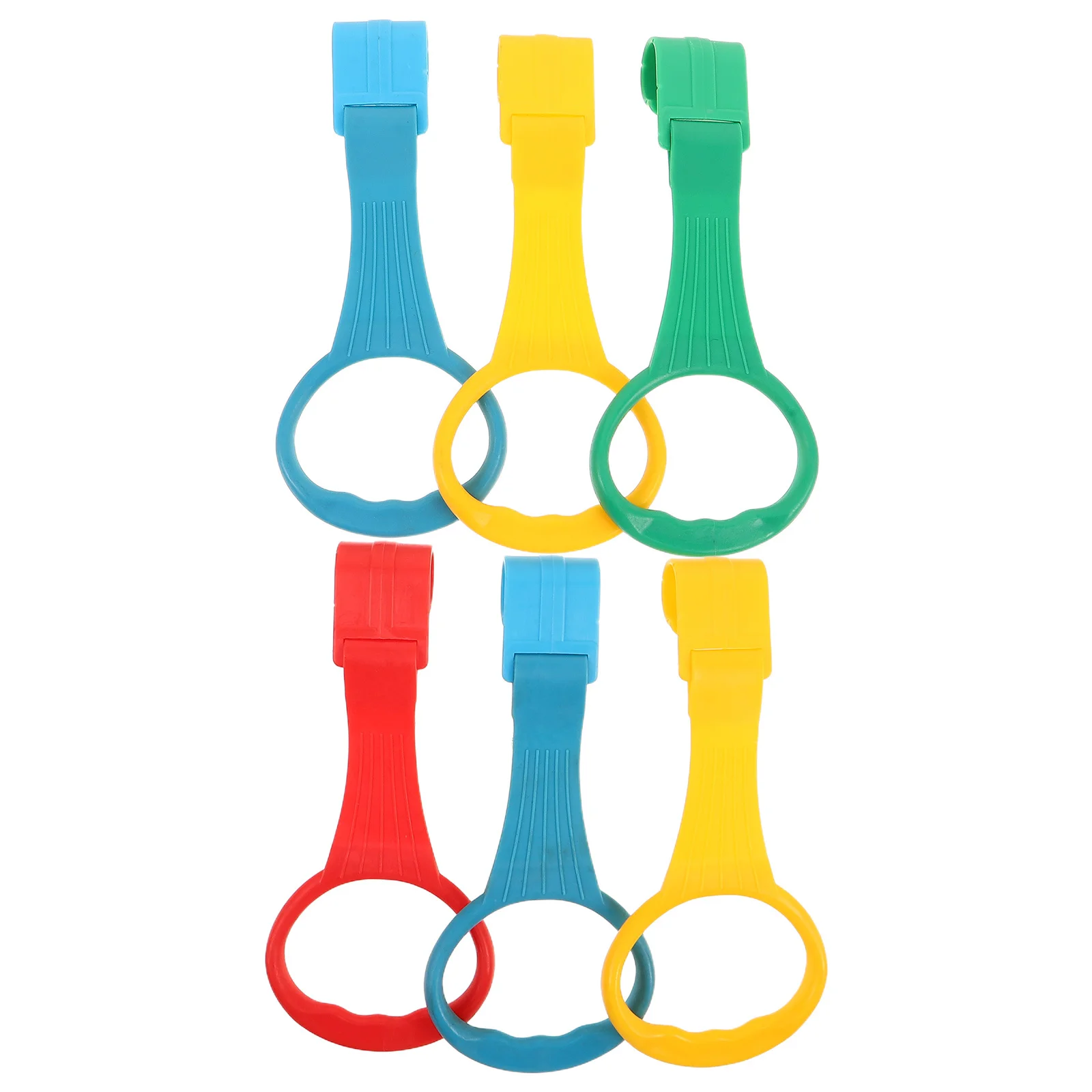 

6Pcs Baby Pull Up Rings Playpen Hanging Handles Baby Walking Aid Infant Toddler Play Yard Safety Barrier Playpen Pull Up Rings