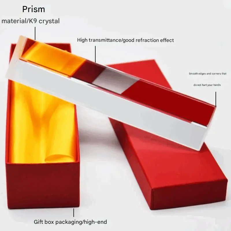 

Multiple Sizes K9 Crystal Triangular Prism for Light Spectrum Physics Photo Optical Instruments Rainbow Experiment Lens