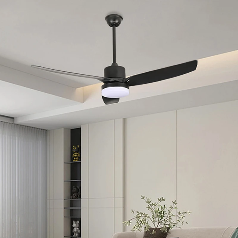 52 pollici silenzioso telecomando reversibile DC ventilatore da soffitto luce soffitto soggiorno sala da pranzo 3 pale ventilatore luci lampada a