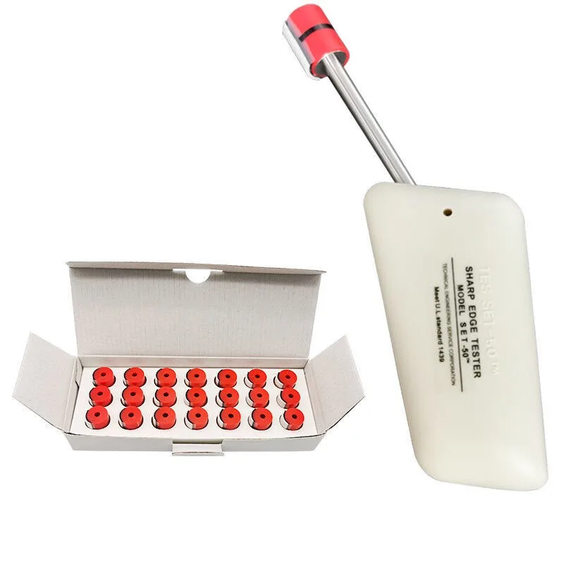 

1 set Sharp Edge Tester Industrial Sharp Edge Test Instrument UL1439D Standard With 21Pcs TC-3 Pressure Testing Caps