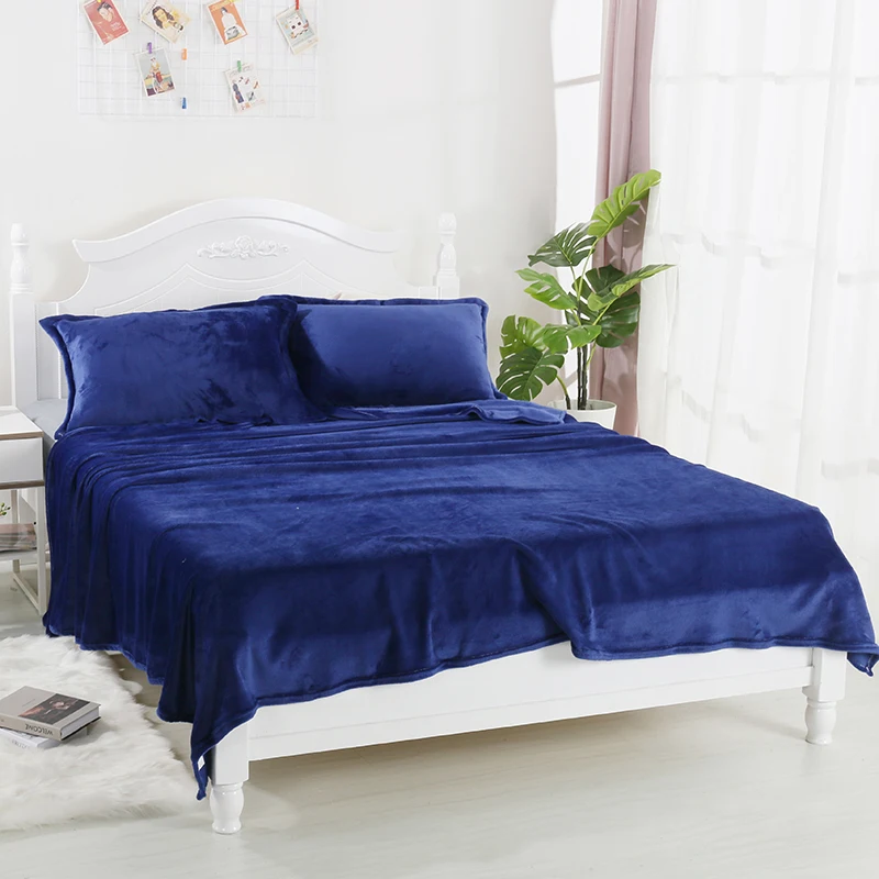 

VIKAMA Modern Simple Solid Color Cover Blanket Breathable Soft Fitted Living Room Bedroom Office Throw carpet Home Decoration