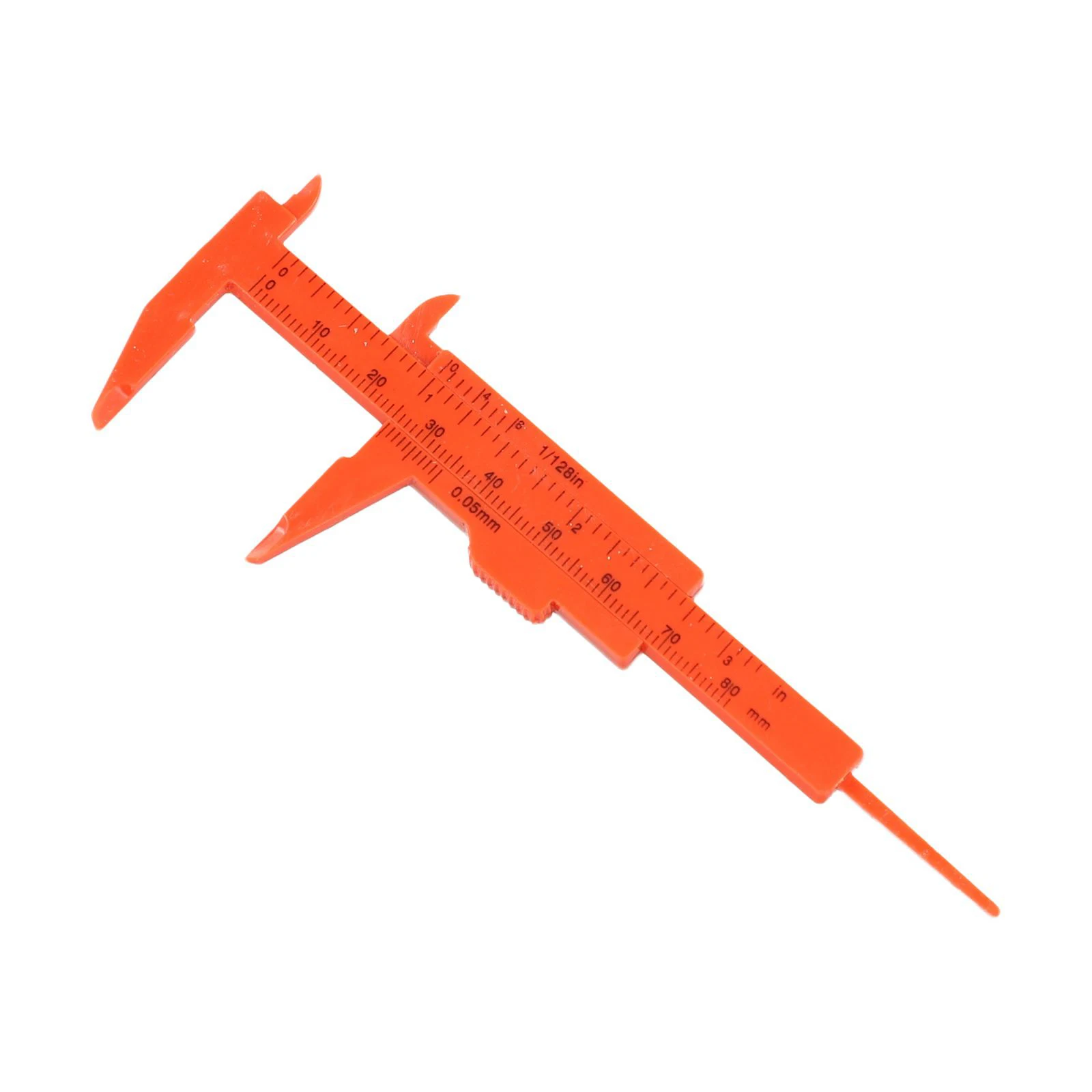 1pc 0-80mm Mini Plastic Sliding Vernier Caliper Gauge Measure Tool Ruler Micrometer For Jewelry Measurement