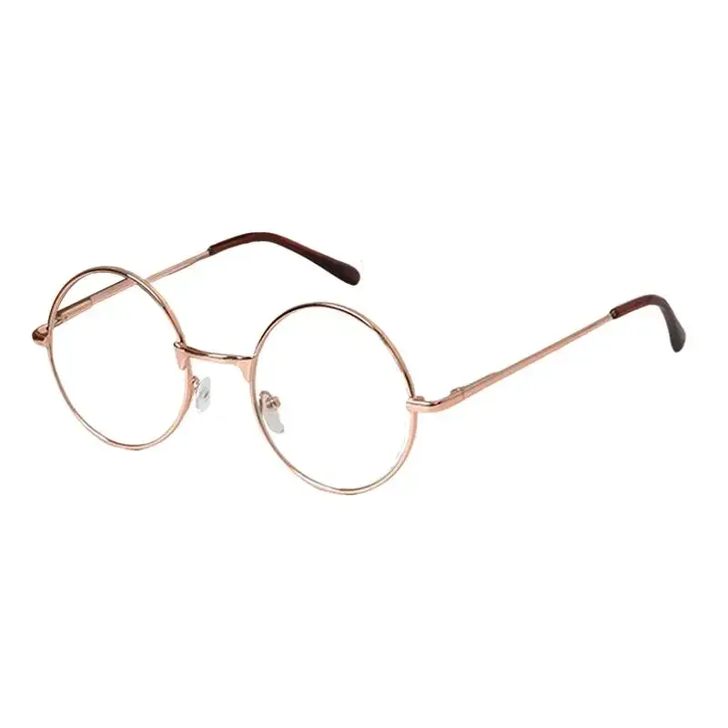 +1,0 ~ + 4,00 Retro Metall Runde Rahmen Felge Herren Damen Damen Lesebrille Blaulicht Brille Frühling Brillen Beine – Detail 6
