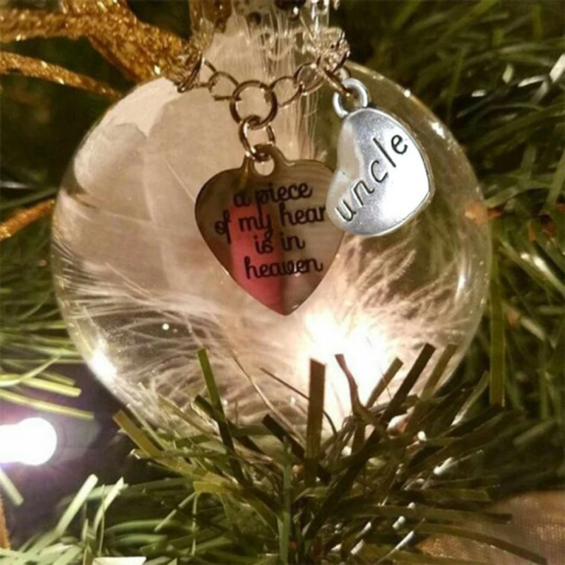 Christmas Ball Hanging Ornament, Pendant for Decorations, I Have An Angel in Heaven Memorial, Home Decor, 2024