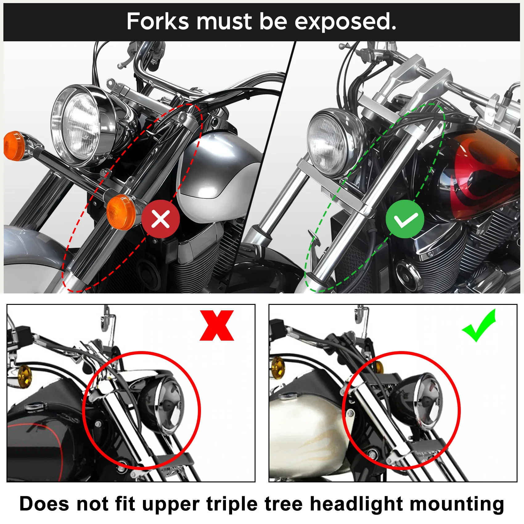 Front Outer Batwing Fairing Windshield For Harley Touring Road King CVO Softail Slim Fat Boy Yamaha V Star 650 Classic Boulevard