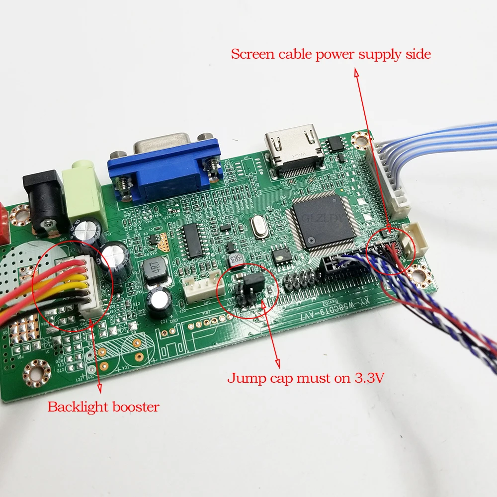 LTL101AL01 용 LCD 컨트롤러 보드 LTL101AL06 LTN101AL03 B101EAN01.2 TV101WXM-NS0 1280*800 LVDS 1Ch 8Bit 45Pin 0.3mm FFC FPC