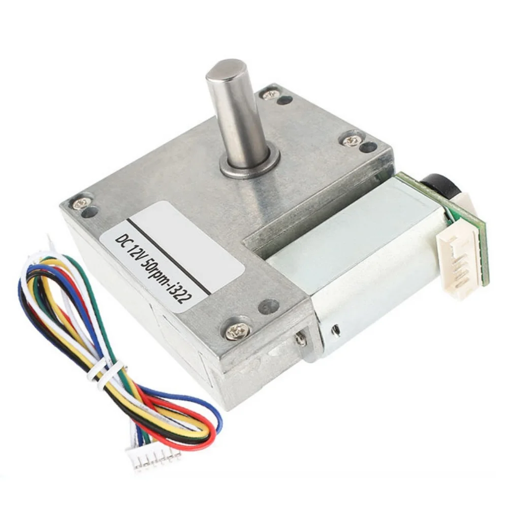 

GF5560 180 AB Phase Hall Encoder Gear Motor DC 6/12/24V High Torque Self Locking Worm Gear Reduction Motor Reducer