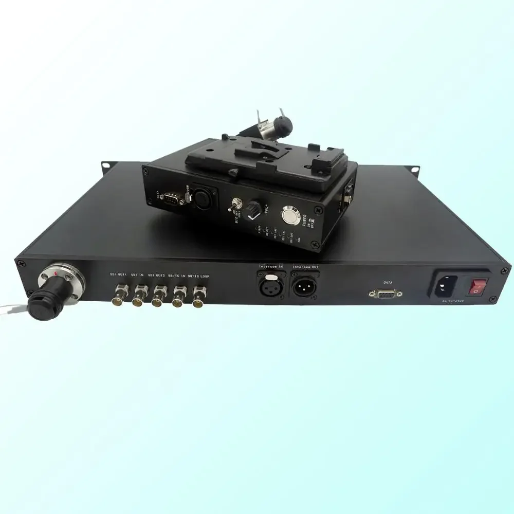 Fiber Optic Camera System with SD Forward & Return/ Data 422/485/Intercom/ Line level Audio over SMPTE Hybrid Fiber Cable