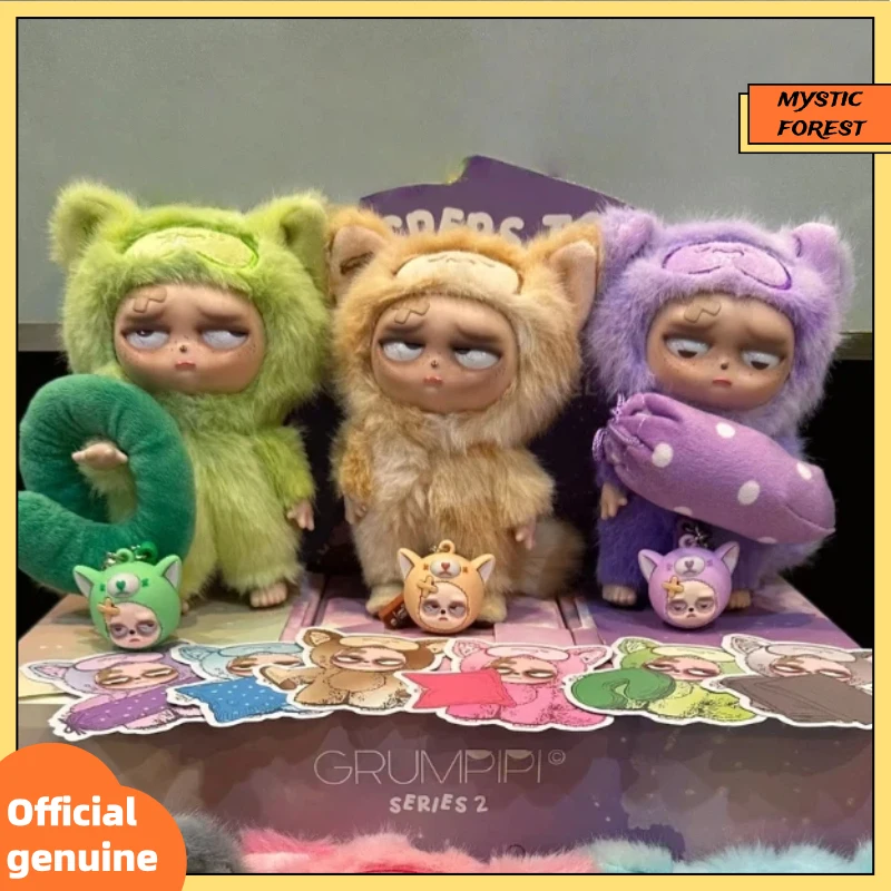 

Оригинальная виниловая фигурка Grumpipi Series 2 Whispers Dreamland в слепой коробке, подвеска, украшение, подарок, таинственная коробка