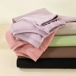 Women's Thermal Thiened Fce Pajamas Set Long Sve Loose Home Clothes Outwear Autumn Winter Warm Plu Two Peรงas Set