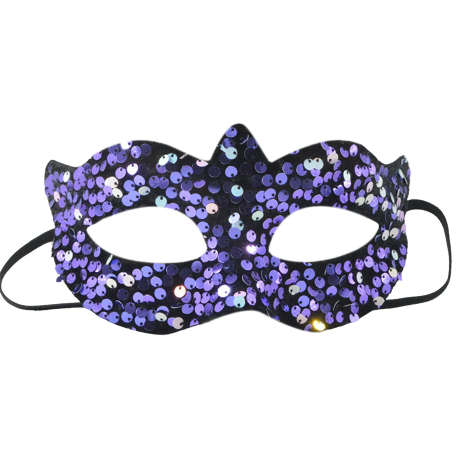 New Fashion Glitter Masquerade Mask Women Girls Sexy Fox Eye Mask for Fancy Dress Christmas Carnival Party Sequin Mask