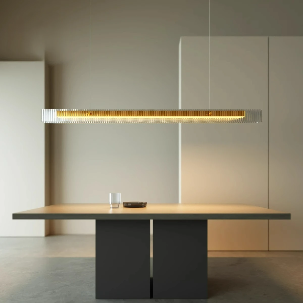 

Modern american gold black dining room glass pendant light, LED lights for living room ceiling hanging decorative lighting.