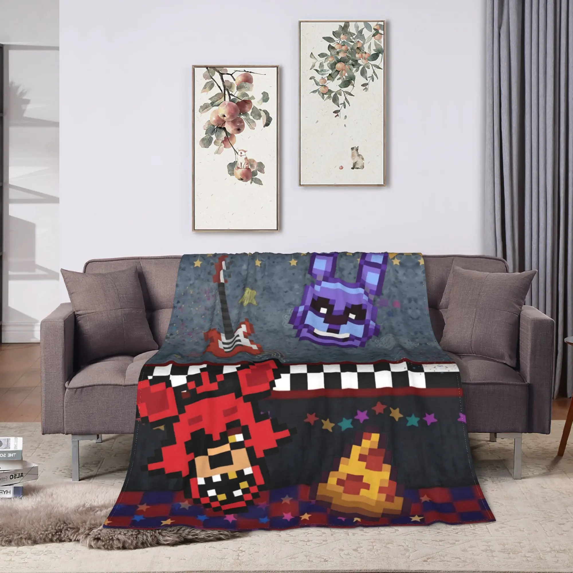 Exquisite FNAFS At Freddy's Blanket Quality Super Warm  Bedding Throws Winter Camping Couch Chair Comfortable Bedspread