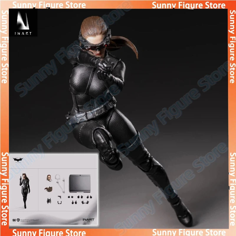 

В наличии, 100% оригинал: INART-Batman: The Dark Knight Rises, Женщина-кошка Селина, коллекционная аниме-фигурка 1/12, модель, игрушка, подарок