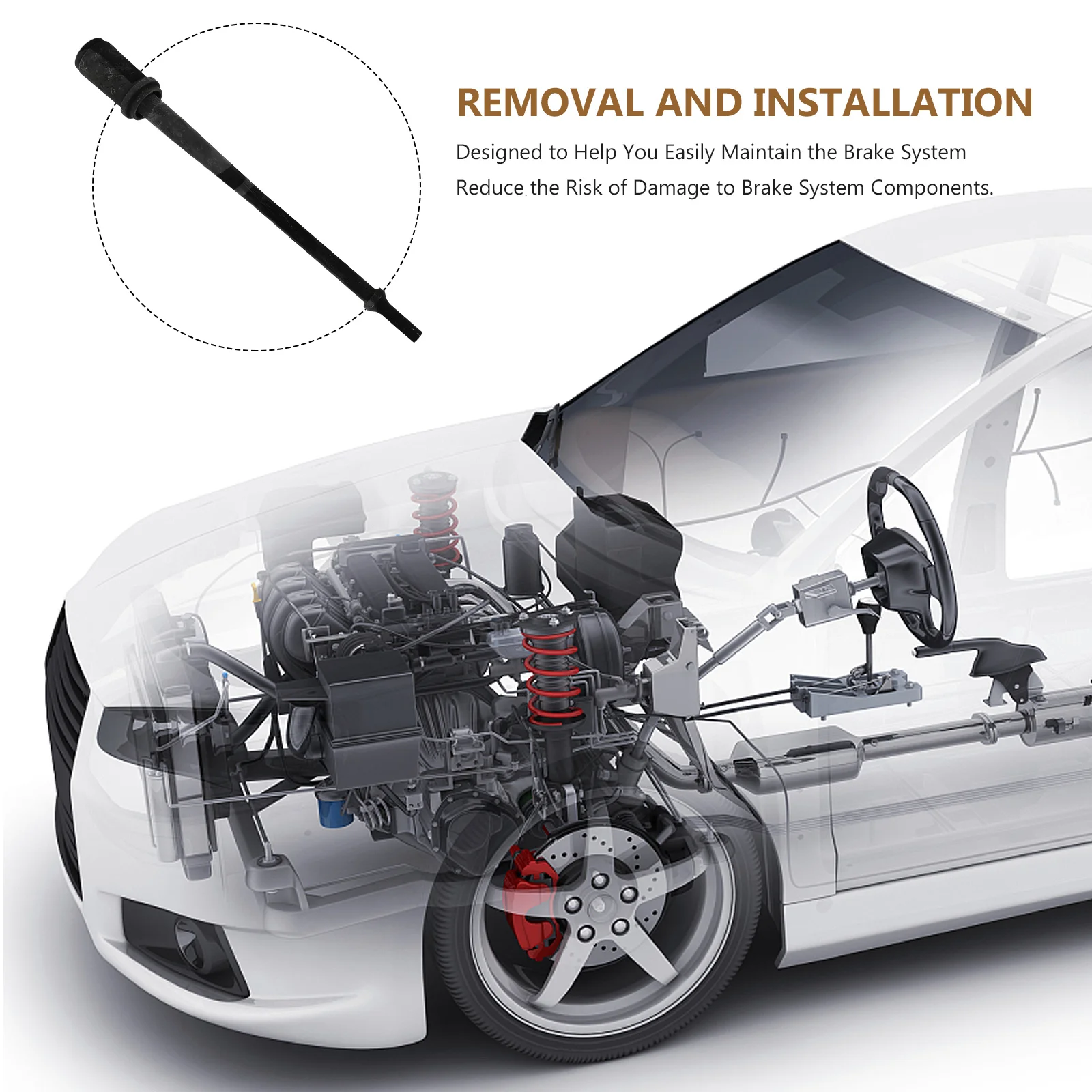 

Short Anchor Pin Removal Kit Sturdy Steel For Truck Trailer Brake System Maintenance Anchor Pin Bushings Trailer Arm Bushing