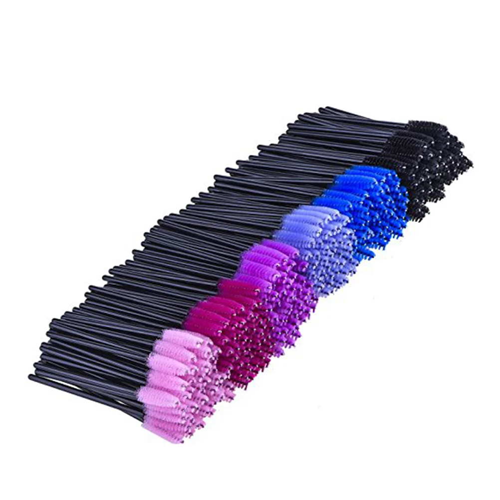 Baguettes de mascara multicolores au poulet, brosse à cils, kit d'applicateurs de maquillage, 300 pièces