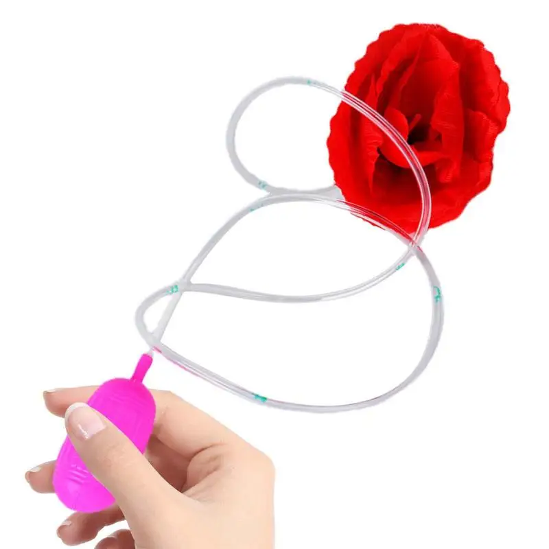 

Flower Trick Toy Water Squirt Red Rose Joke Toys For Kids Boys Girls Prank-Themed Party Tricky Toys For Home Shows