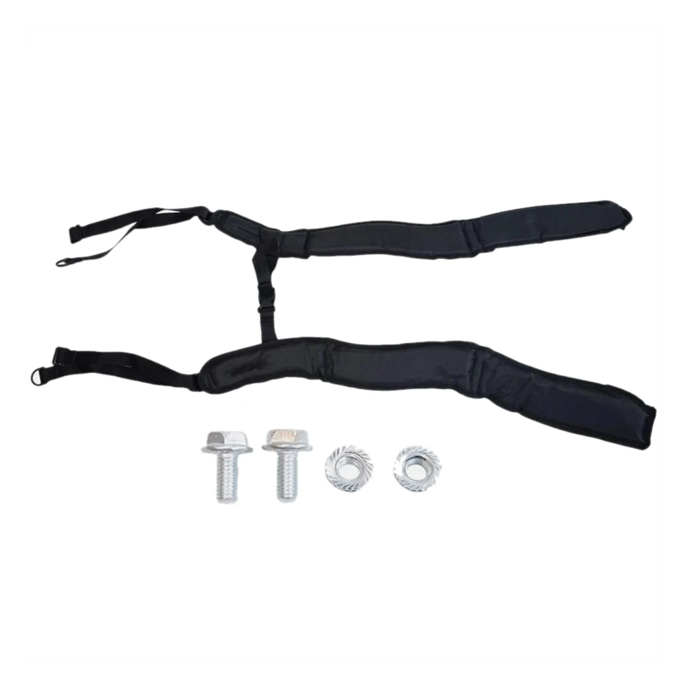 Adjustable Backpack Blower Shoulder Straps Black Polyester Harness With Screws Fit For BR500 BR550 BR600 BR700 Leaf Blower Parts