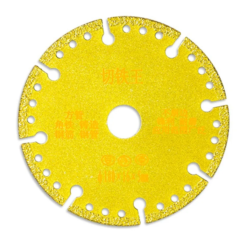 Vacuum Brazed Diamond Saw Blade 100mm Cutting Iron Steel Metal Multi-Purpose Cutting Disc for Angle Grinder Tool