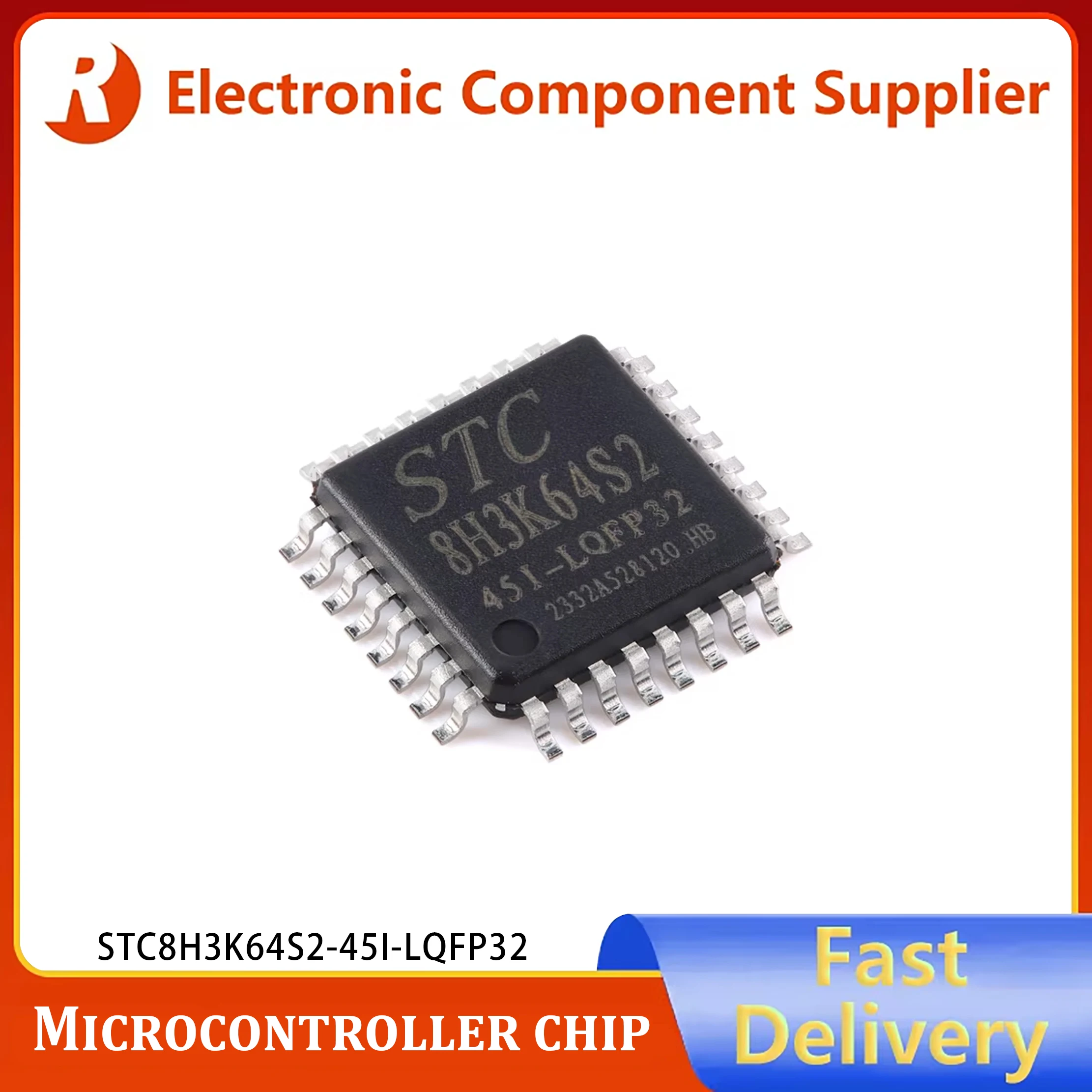 10PCS original genuine STC8H3K64S2-45I-LQFP32 1T 8051 microprocessor microcontroller chip