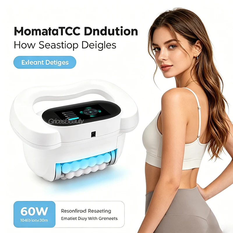Novíssimo Massageador Corporal 360° Portátil para Redução de Gordura e Queima de Gordura Muscular - Ferramenta de Massagem para Emagrecer
