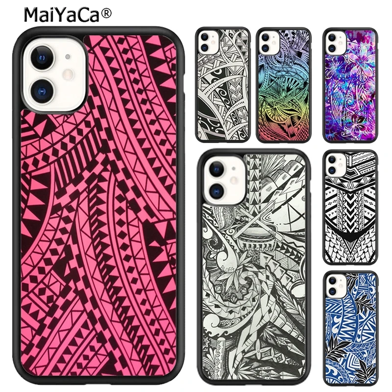 MaiYaCa Maori Samoan Polynesian Tribal Phone Case For iPhone 16 15 14 plus XR XS 11 12 13 pro max Shell Cover coque