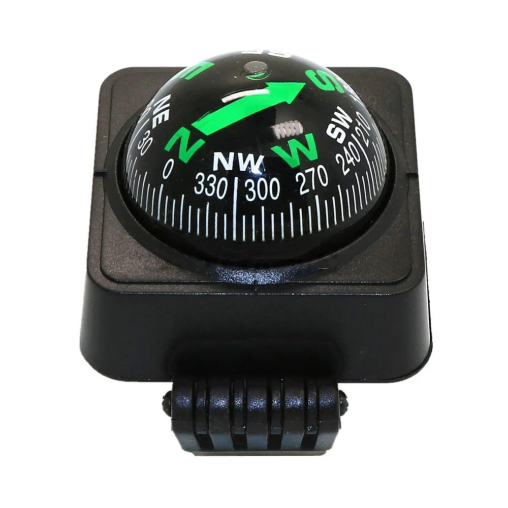 Adjustable Navigation Dashboard Car Compass Cycling Hiking Direction Pointing Guide Ball Shaped Compass For Car Boat Truck