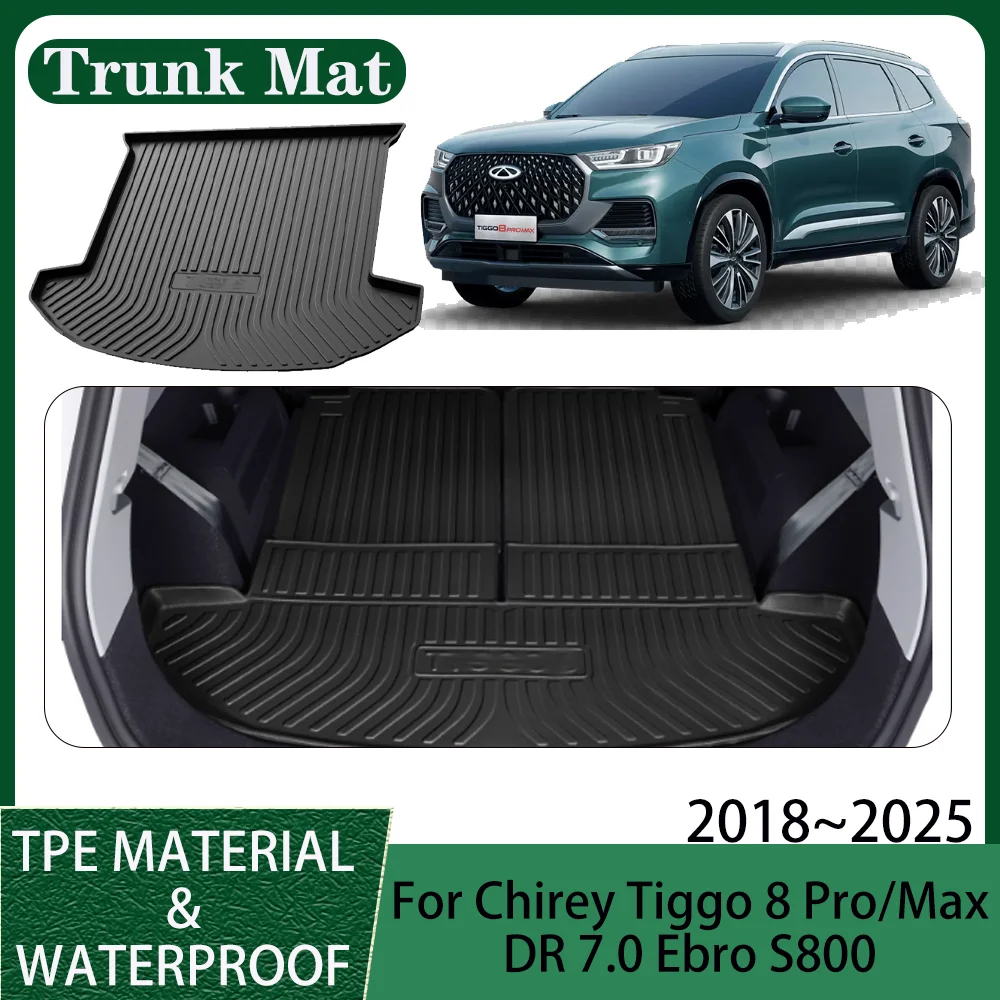 

Для Chirey Tiggo 8 Pro/Max DR 7.0 Ebro S800 2018 ~ 2025 2019 2020 2021 2022 2023 2024 автомобильный водонепроницаемый коврик в багажник, защита от царапин, аксессуары для интерьера