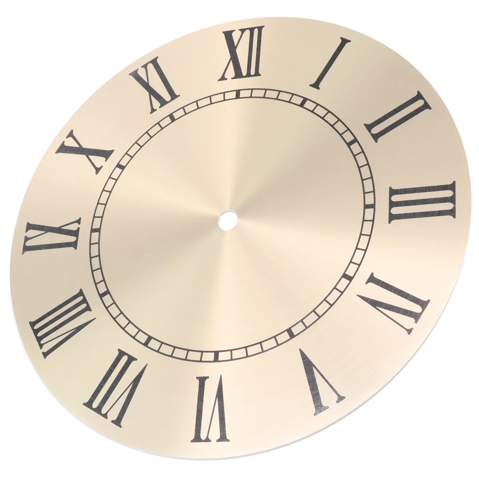 Vintage Table Wall Clocks Roman Numeral 9.5 Inch 243mm Aluminium Metal Wall Clock Dial Face Replacement Living Room Decorative