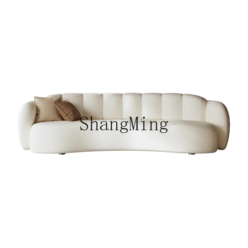 XMH curved sofa small apartment cream wind B & B beauty salon clothing store rest area hotel reception sofa