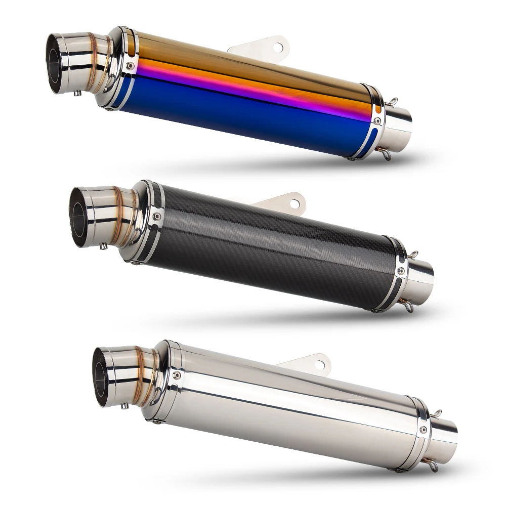

Motorcycle Exhaust with DB Killer Tail Pipe Muffler Escape Motorbike For ZX6R Z750 adv150 nss750 duke250 r15 tmax 51MM Universa