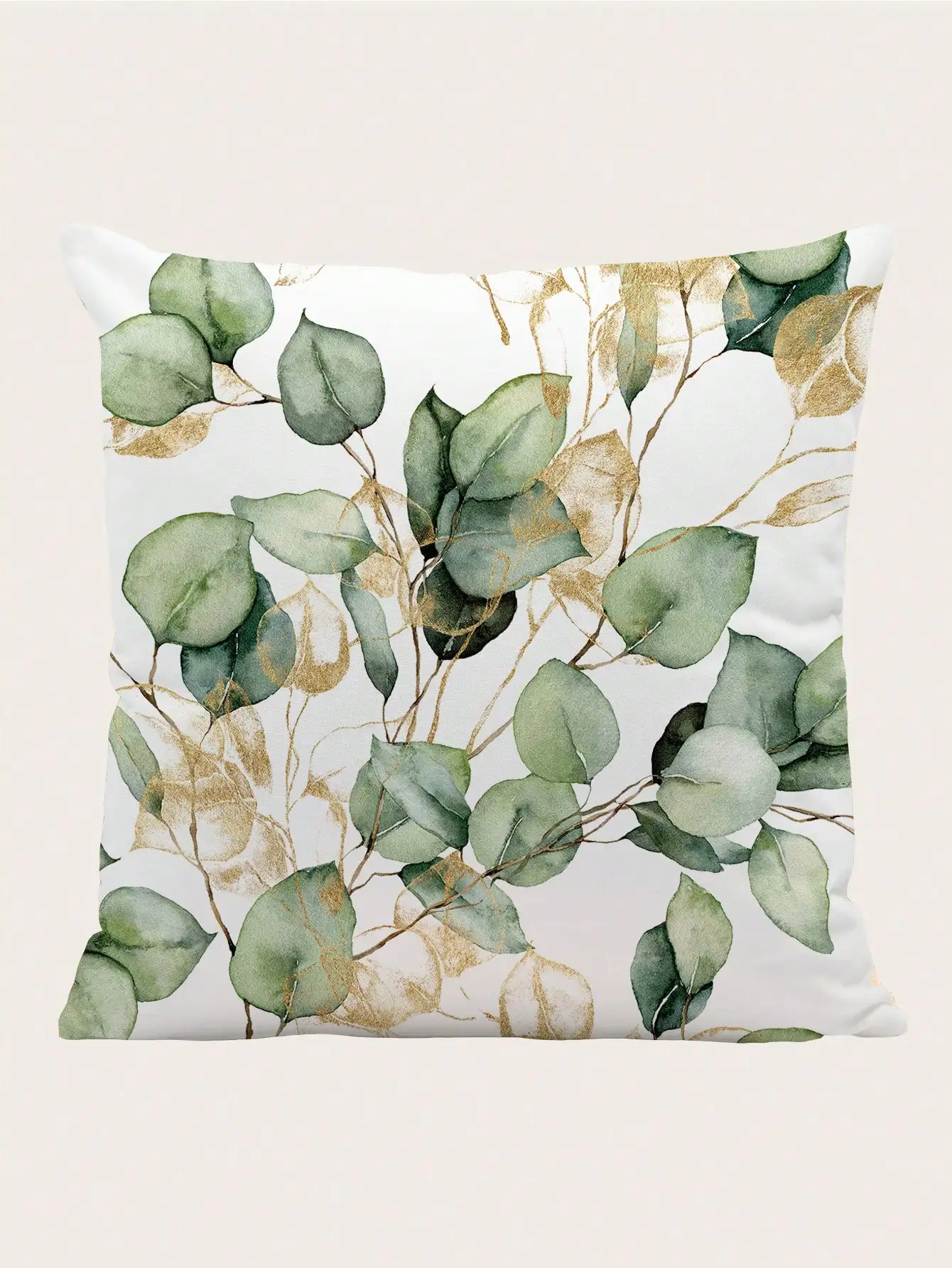 Leaf Pattern Cushion Cover, Modern Throw Pillow Case For Sofa, Home Decor, Pillow Insert Not Include